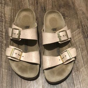 Rose gold Birkenstock